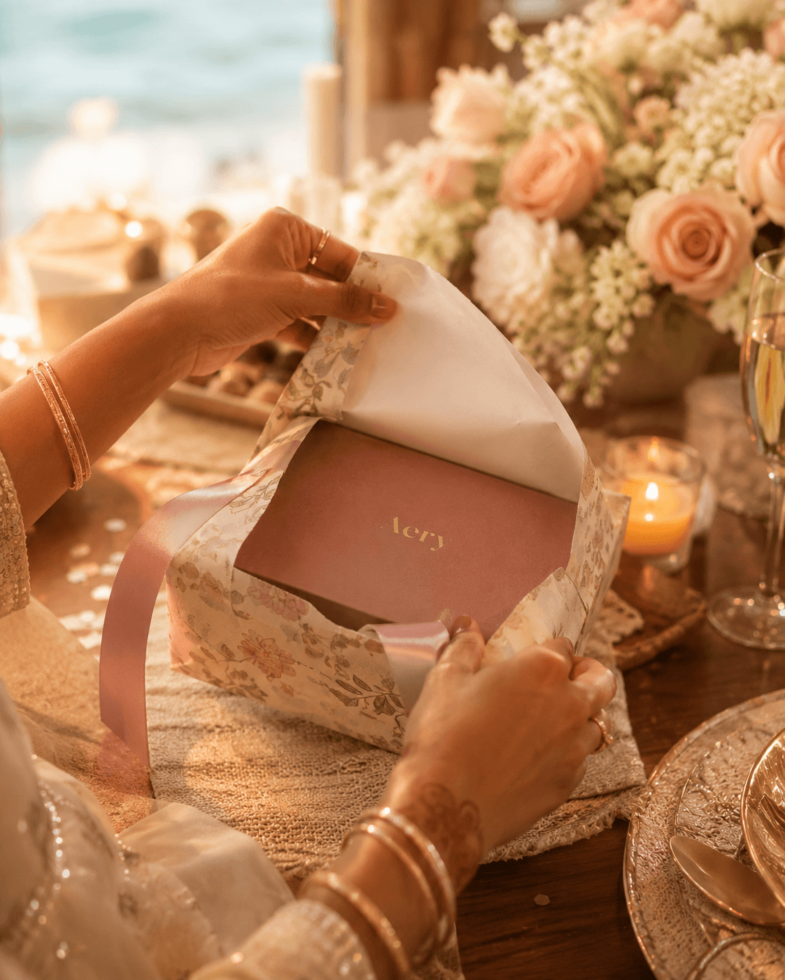 Celebratory table scene
